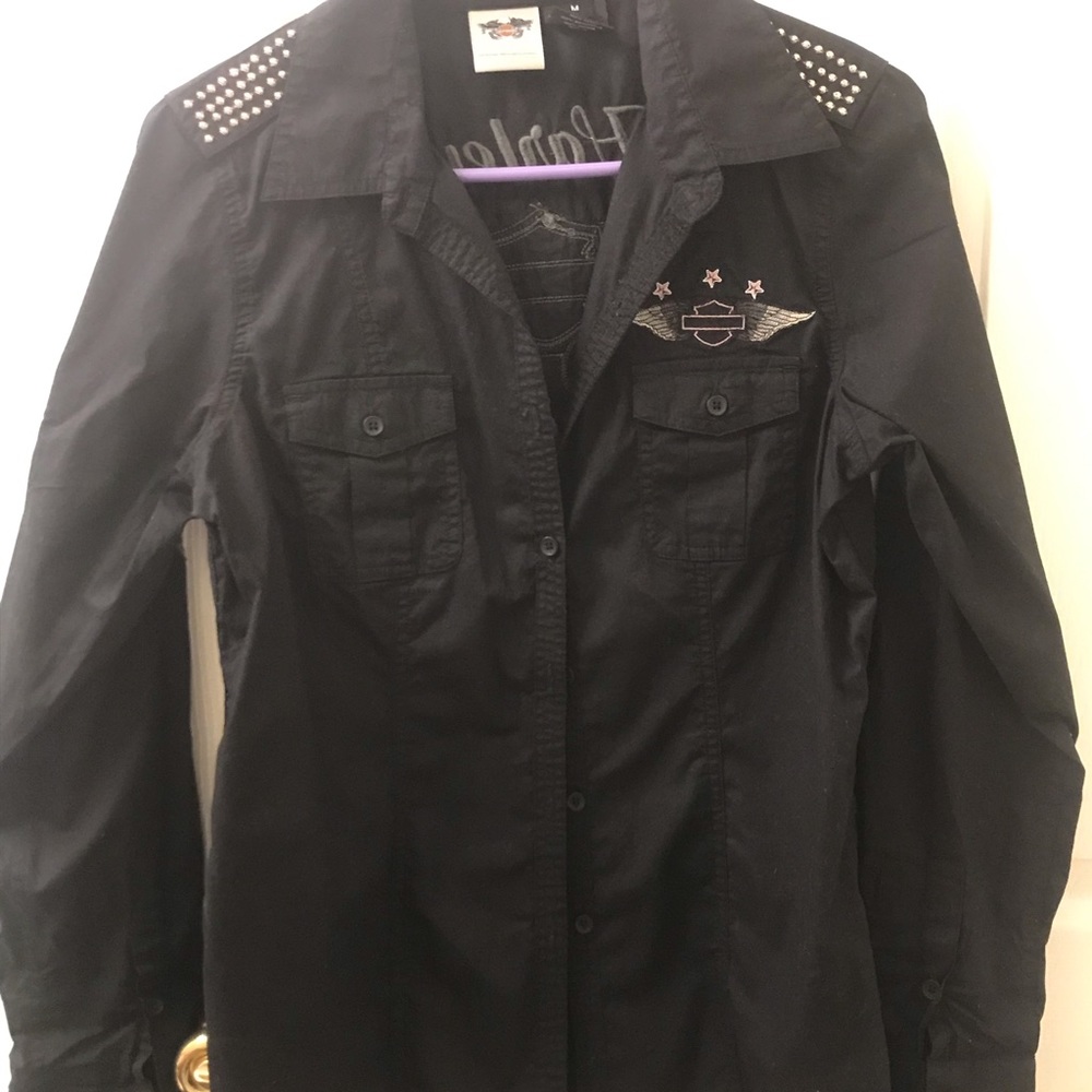 Harley-Davidson button-down shirt